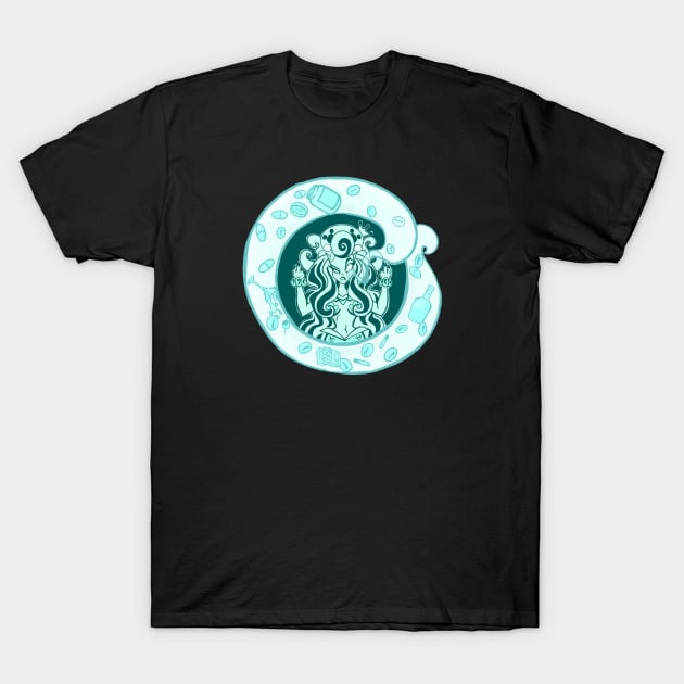 Mermaids Don't Let Mermaids Sell Coffee T-Shirt by SewGeekGirl